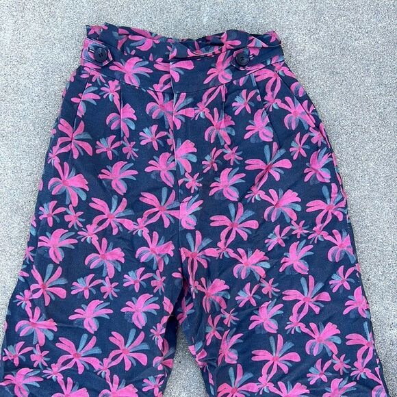 Moussy High Waist Floral Wide Leg Pants Size 2 - Picture 2 of 10
